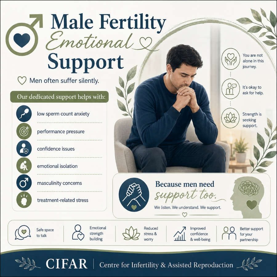 CIFAR Fertility Wellness Program 8 Male Fertility Emotional Support AT cifar ivf centre