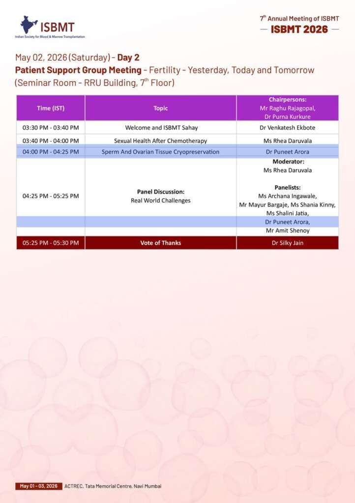 IVF Webinar and Events 3 ISBMT 2026 Program Book 18